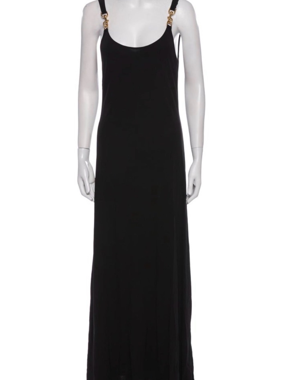 Tory Burch Black Maxi Dress M Chain